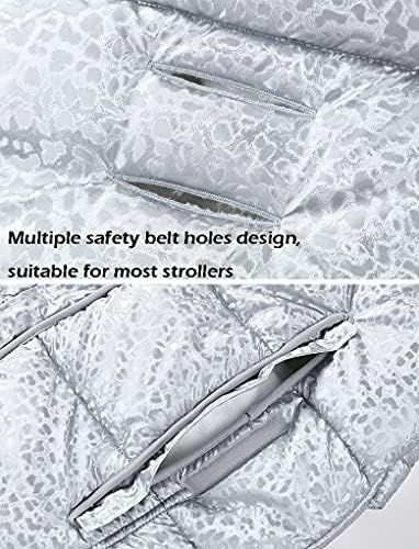 YilwnnCse Baby Stroller Footmuff, Padded Footmuff Cover, Cosy Toes, Warmth, Windproof, Waterproof, Cold Resistant, Washable (Black) — view 6