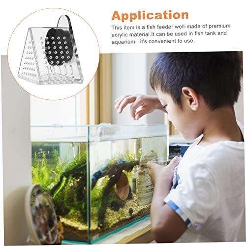 Distributeur nourriture poisson eau douce - Protège l'eau de l'aquarium - 4