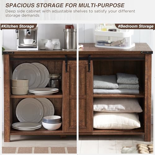 T4Tream Farmhouse Sideboard Buffet Cabinet With Storage thumb #4