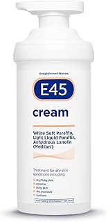 E45 Eucalyptus Scented Cream, 500g - Whole Body Moisturizer for Dry Skin & Eczema Relief, Paraffin Enriched