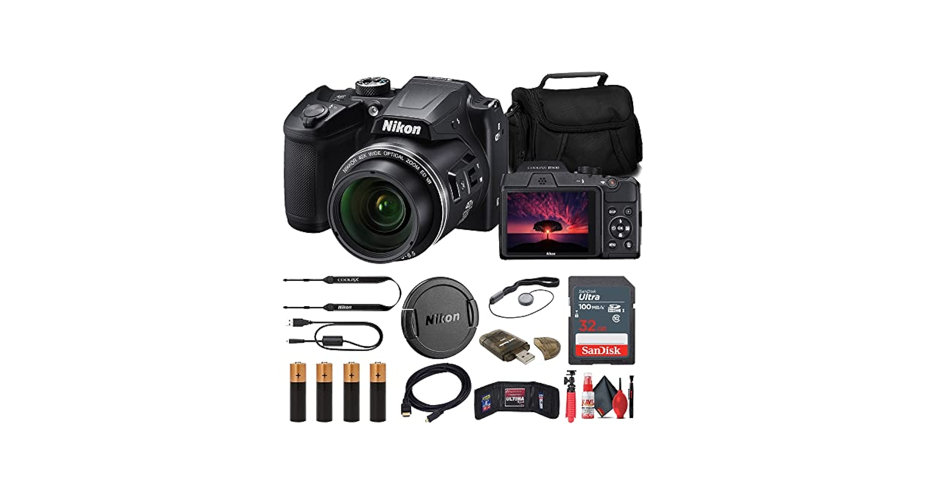 Amazon | Nikon COOLPIX B500 デジタルカメラ (ブラック) (26506