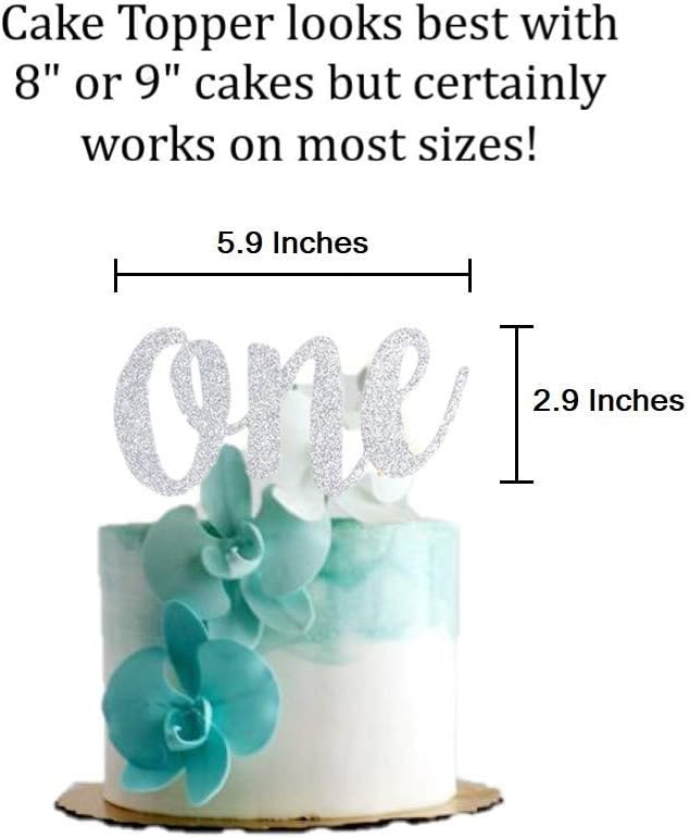 Mini Things 1st First Birthday Decoration Set One High Chair Banner and One Cake Topper