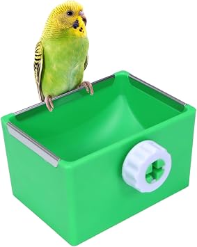 Litewoo Bird Food Bowl Feeder Colorful Basin Durable Cage Accessories Suitable for Birds Parrot Parakeet Cockatiel Budgie Finch Hamster Rat
