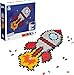 Produktbild Plus-Plus 9603930, Geniales Konstruktionsspielzeug, Puzzle Rakete, Kreativ-Bausteine, 500 Teile, Mehrfarbig