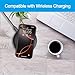 Battery Case for iPhone 16 Pro, 10000mAh Battery Pack Rechargeable Charger Case Support Carplay with Wireless Charging Compatible for iPhone 16 Pro (6.3 inch) External Battery Charging Cover(Black)