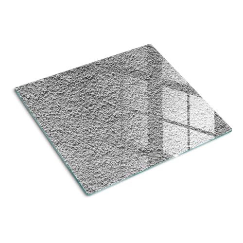 Protège-plan de travail en verre 60x52 cm à motif texture de mur rustique