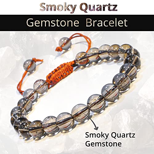 Energy Protection Crystal Handmade Adjustable Bead Bracelet Perfect for Men, Women’s Gift - Gemstone Healing Stretch Bracelet Pulsera Para Hombre Mujer Stocking Stuffer2