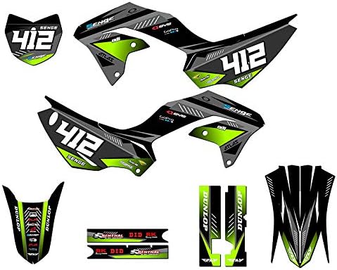 Miniatura 5 de Kit completo de gráficos KLX 230 R Surge Pink Senge Graphics 2020-2023 con identificación de piloto, compatible con Kawasaki