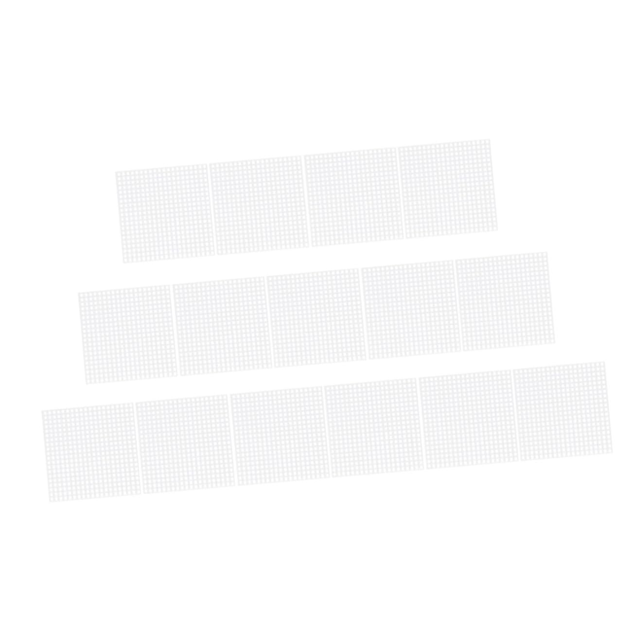 Gadpiparty Cross-Stitch Mesh Canvas Sheets Plastic Canvas DIY Embroidery Mesh Sheets 25 Pack