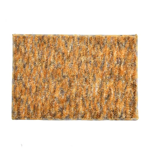 Image of Bathroom Mat Anti Slip Bathmat Bathroom mats Water soak Water Absorbent Mats Shower Anti Skid Bathmats (40x60 CM, 16x24 in, Yellow Mat)