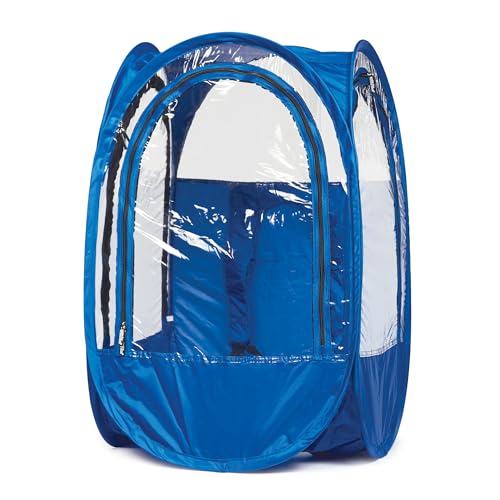 WeatherPod® The Original StadiumPod® - Wearable Pop-Up Tent for Sporting Events - Protection from The Wind, Rain, Sun, and Cold Without Limiting Your View - (Royal Blue, 22