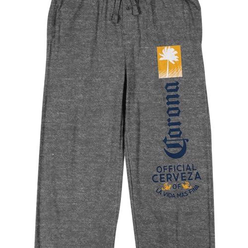 Corona Brand Logo Men's Heather Gray Sleep Pants2