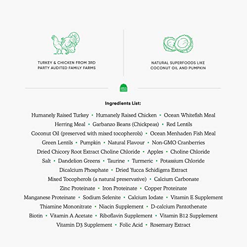 Open Farm Homestead Turkey & Chicken Grain-Free Dry Cat Food, Wild-Caught Fish Recipe With Non-Gmo Superfoods And No Artificial Flavors Or Preservatives, 4 Lbs #TOP5