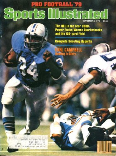 Sports Illustrated September 3 1979 Earl Campbell/Houston Oilers on Cover, Pro Football '79, Evelyn Ashford/Sprinter, Arthur Ashe, Cincinnati Reds