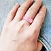 XAHH Silicone Ring for Couple,His Queen Her King Lovers Ring, Him Her Engagement Wedding Bands Matching Sets,Promise Love Heart Ring,Pink Women Size 10