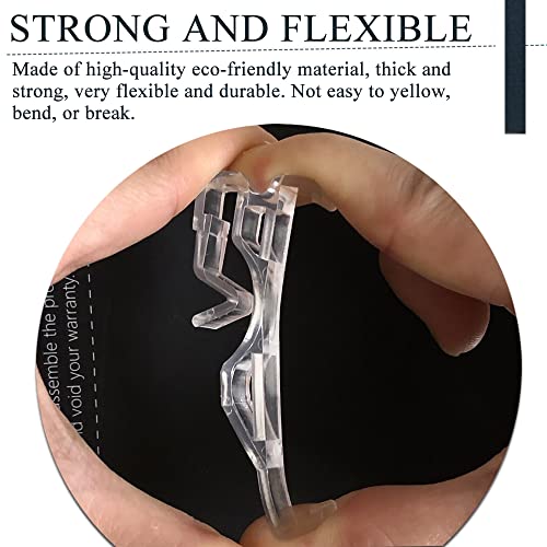 2.5 Inch Valance Clips, Clear Plastic Valance Clips For Blinds, Hidden Window Blind Clips For Horizontal Blind Valance (6 Pcs) #TOP3