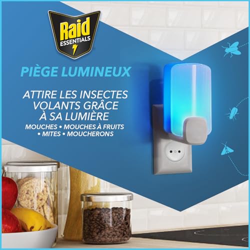 Raid Essentials 2x Lichtfalle Nachfüller für Fliegen und Motten, 2er Pack – Ansicht 5