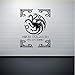 Produktbild Kyzaaa Diy Entfernbare Wandaufkleber Inspiriert Von Game Of Thrones   Familienwappen Schwarz Aufkleber Wandbild Für Raumdekoration