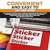 VGOLTD Permanent Adhesive Vinyl Roll –Glossy Self Adhesive Cutting Vinyl Easy Weed Vinyl for Decals Mugs Car Stickers & DIY Crafts Compatible with Cricut & Silhouette Machines (Red, 30 x 100 cm) #4