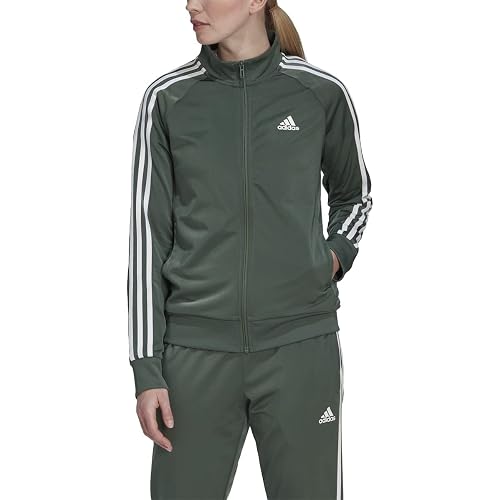 adidas Women's Essentials Warm-up Slim 3-Stripes Track Top