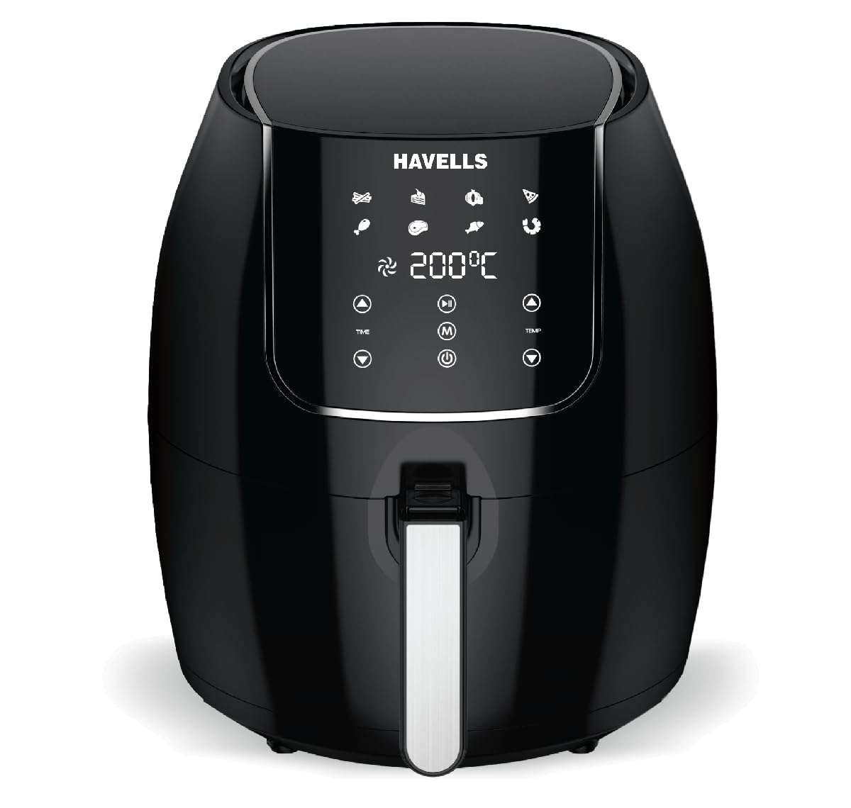 Havells Air Fryer Prolife Magna With 6.5L Capacity With Aero Crisp Technology|Digital Touch Panel|8 Pre- Set Menu|60 Min Timer|Up To 200'C Temperature Control|1700 Watt & 2 Year Warranty, black-image-16