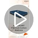 Image of HOMEKART Premium Cotton 220TC 78 x 72 x 8 King Size Double Bed Mattress Cover Protector with Zip /Chain|Provides All Around Protection - 1 pc Multicolor (Blue, 78 x 72 x 8)