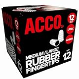 ACCO Rubber Finger Tips, Size 12 (Medium), 11/16