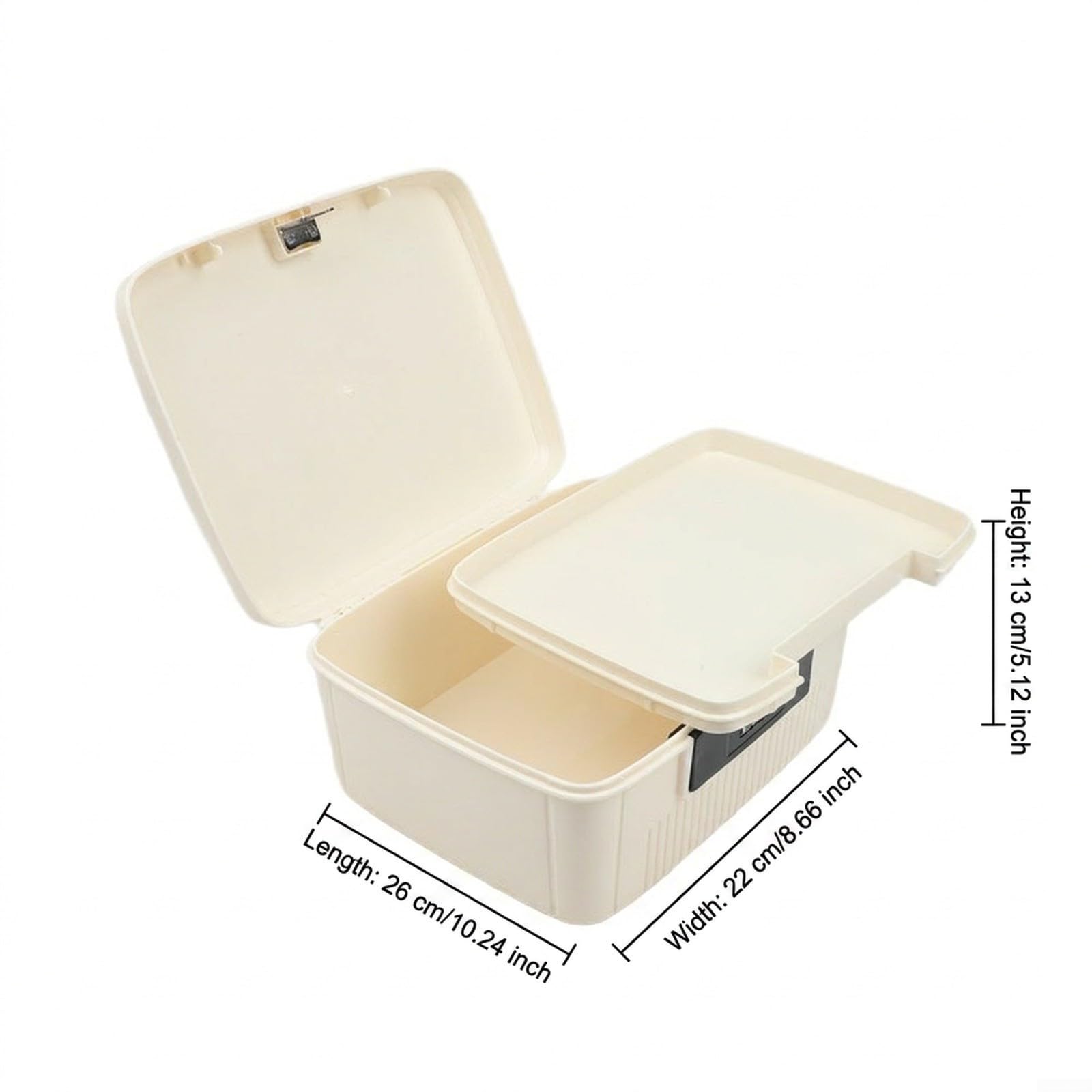 Tablettenbox 7 Tage Groß 9L Plastik Robust(White)