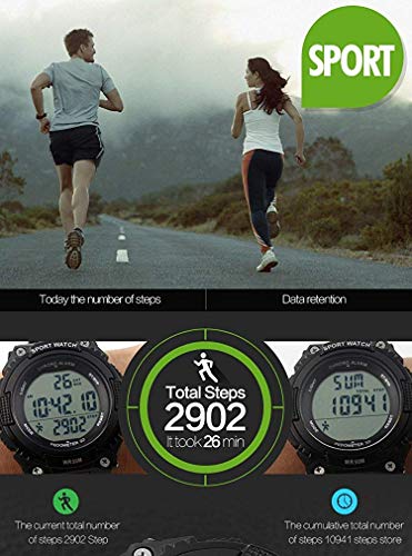 MASTOP Unisex Pedometer Digital Watch Multifunctional Military Sports Stopwatch Alarm Electronic Quartz Watch4