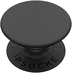 PopSockets Phone Grip with Expanding Kickstand, Adhesive Grip - Black