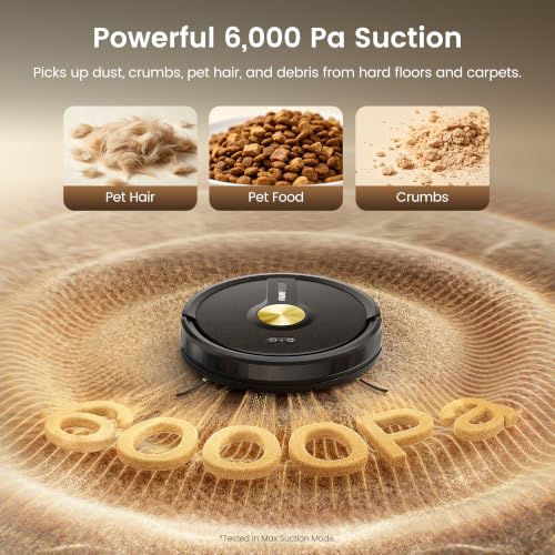 FAMIVAC Robot Vacuum Cleaner with Mop,6000Pa Strong Suction,160Min Runtime - Image 2