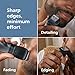 Norelco Philips Beard Trimmer 7000 Series, 100% Waterproof Trimmer for Men, 40 Lock-in Hair Length Settings, BeardSense Power Adaptability, Detail & T-Blade Trimmer Heads, Charging Stand, BT7670/40