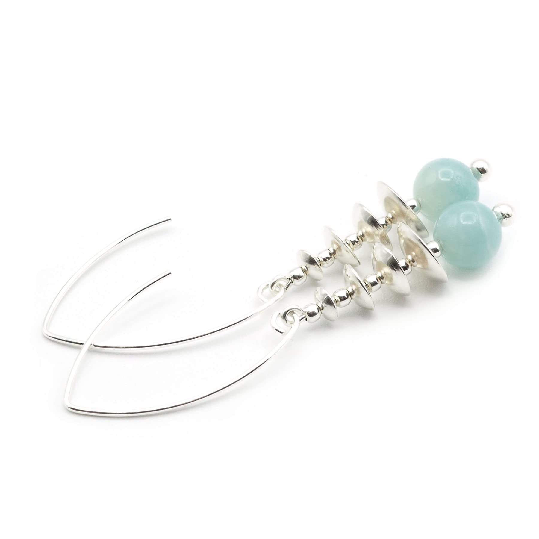 Pendientes Amazonita y Plata 925