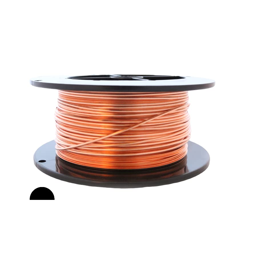 Alambre de cobre flexible medio redondo calibre 20 para engastar piedras sin esfuerzo