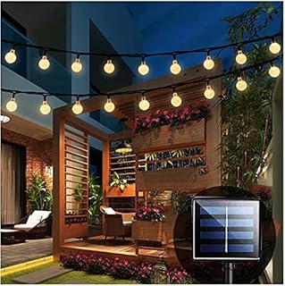 Solar String Lights Garden, 22FT 30LED Crystal Balls Waterproof LED Fairy Lights, 8 Modes Outdoor/Indoor Solar Powered Lights, Decorative Lighting for Home, Garden, Party, Festival,Christmas