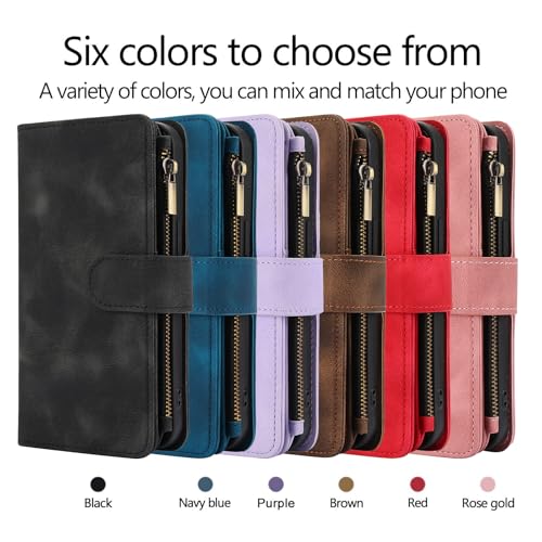 Étui en cuir élégant pour iPhone et Samsung S23 Plus, protection fine noire chic - 4