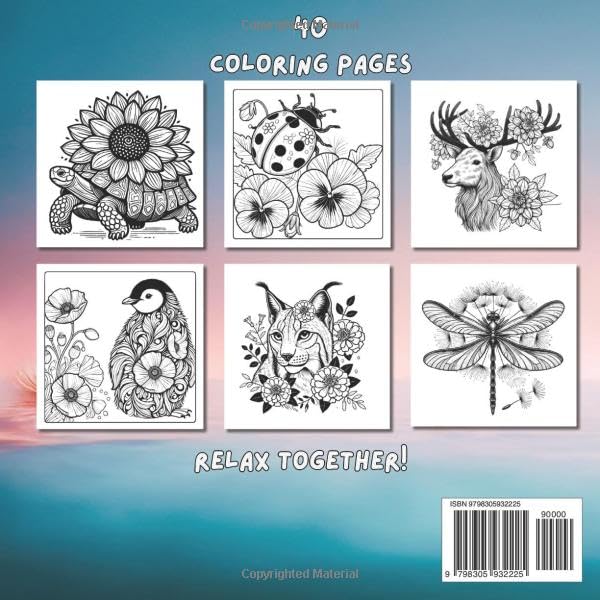 Stress Relief Coloring book for Adults: with Animals, Flowers, Mindfulness Patterns, Inspired Designs And Many More For Relaxation image 3