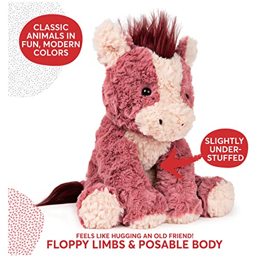 Gund Cozys Collection Horse Stuffed Animal Plush For Ages 1 And Up, Pink/Red, 10” #TOP1