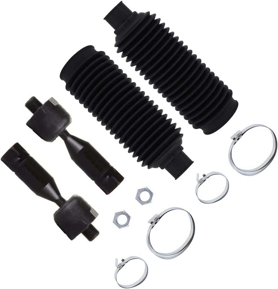 SCITOO 4pcs Front Suspension Control Arm Kit - Fit For Toyota 4Runner For Toyota Tacoma Front Inner Tie Rod End Steering Rack Boots