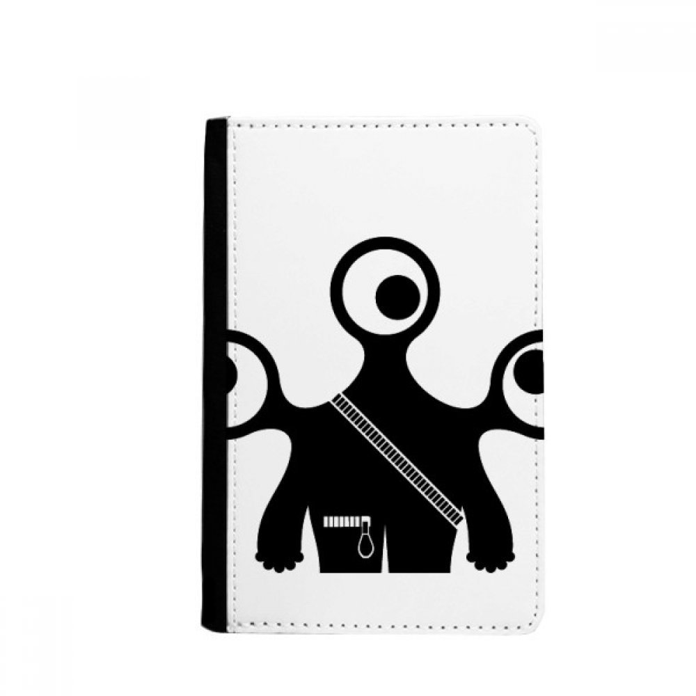 DIYthinker Universe Alien Monster Alien Passport Holder Notecase Burse Wallet Cover Card Purse