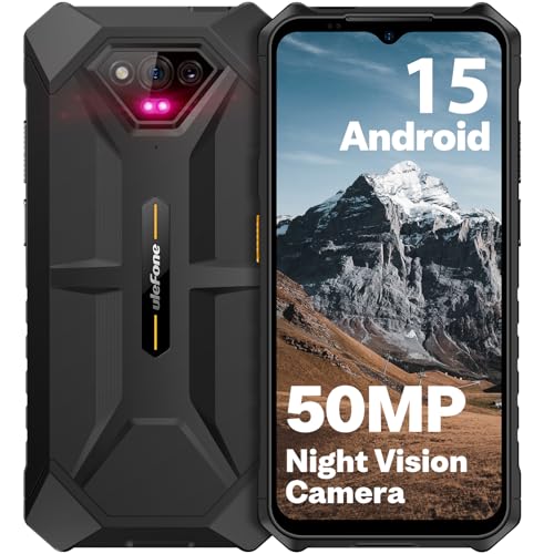 Ulefone Unlocked Rugged Phones, Armor X13 (12+64GB), 50MP Rear Camera, 24MP Night Vision Camera,...