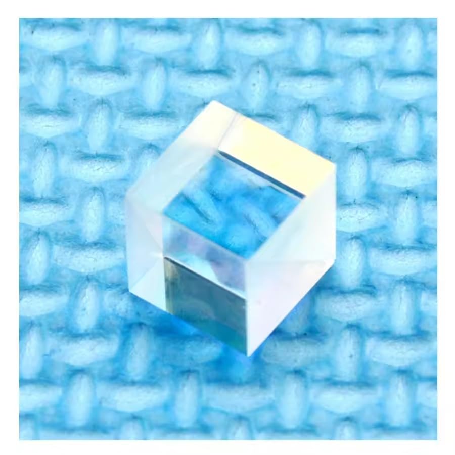 650nm Red Laser PBS Polarizing Beam Splitter Transparent Glasses Cube Lens 10x10x10mm