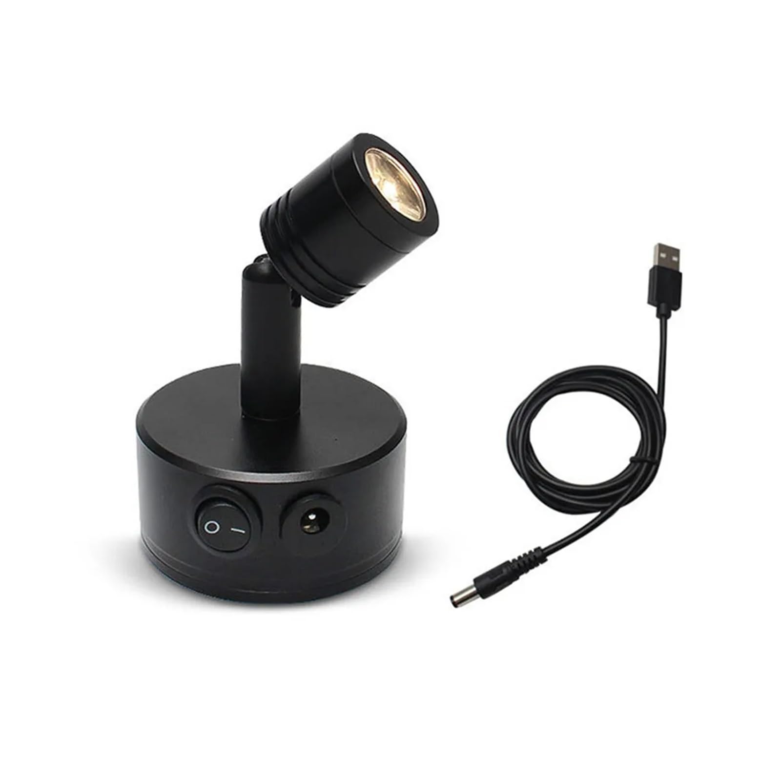 CUDTAPI 3W USB Chargeable LED Charging Lamp With Suction Cup, 4000K LED Accent Light, Light For Display Painting Picture Closet(3W 4000K)
