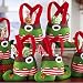 UpMall Santa Candy Bags Elf Foot Socks Candy Bags Christmas Gift Bags Elf Spirit Stocking Filler Pants Cutlery Supplies Practical Home for Christmas Decoration -Pack of 12 (Foot Elf)
