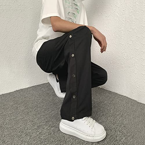 Zanjkr Calça social para casamento, calça de moletom masculina, com bolsos, calça de exercício leve,