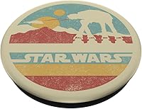 Vista 2 de Star Wars AT-AT Retro Mountain Range PopSockets PopGrip: agarre intercambiable para teléfonos y tabletas