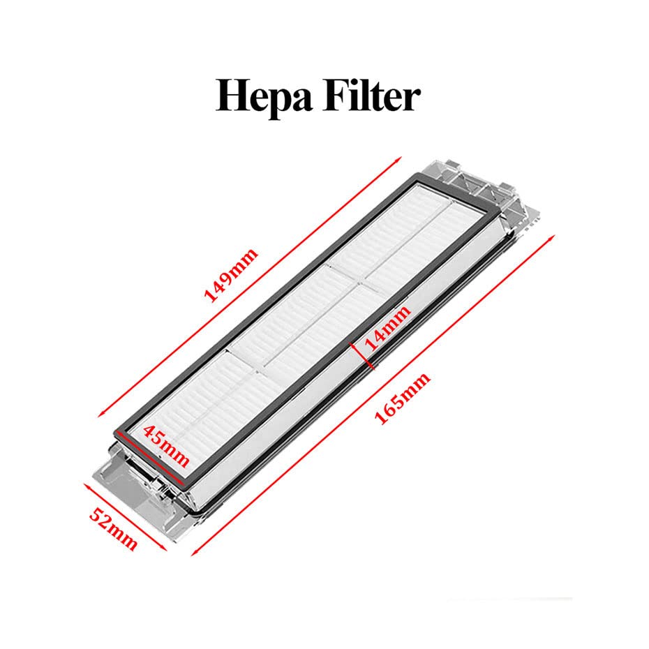 Robot Vacuum Cleaner Hepa Filter Main Brush For Xiaomi Mi 1 1S Roborock S5 S50 Max Mijia Vacuum Cleaner Accessories Side Brush (5pcs)