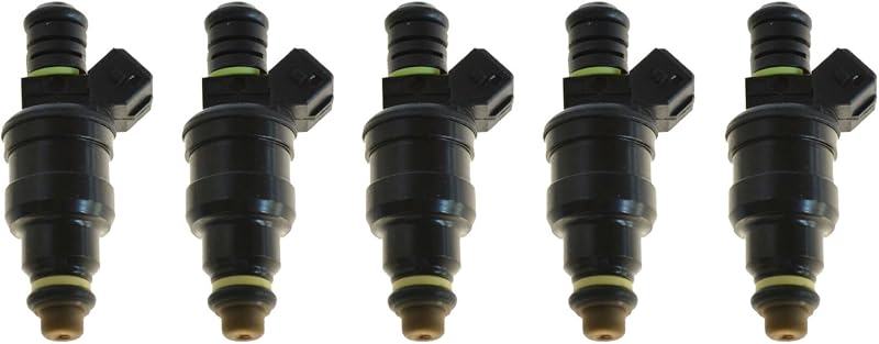 Kit de 5 Injetores de Combustível TRQ para Volvo 850 1996 2.3L Turbo – Referência FIA60503