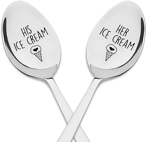Regalos de Navidad para parejas, mujeres, hombres, cucharas de helado para novia, novio, día de San Valentín, regalo para marido, esposa, disponible en Yaxa Venezuela