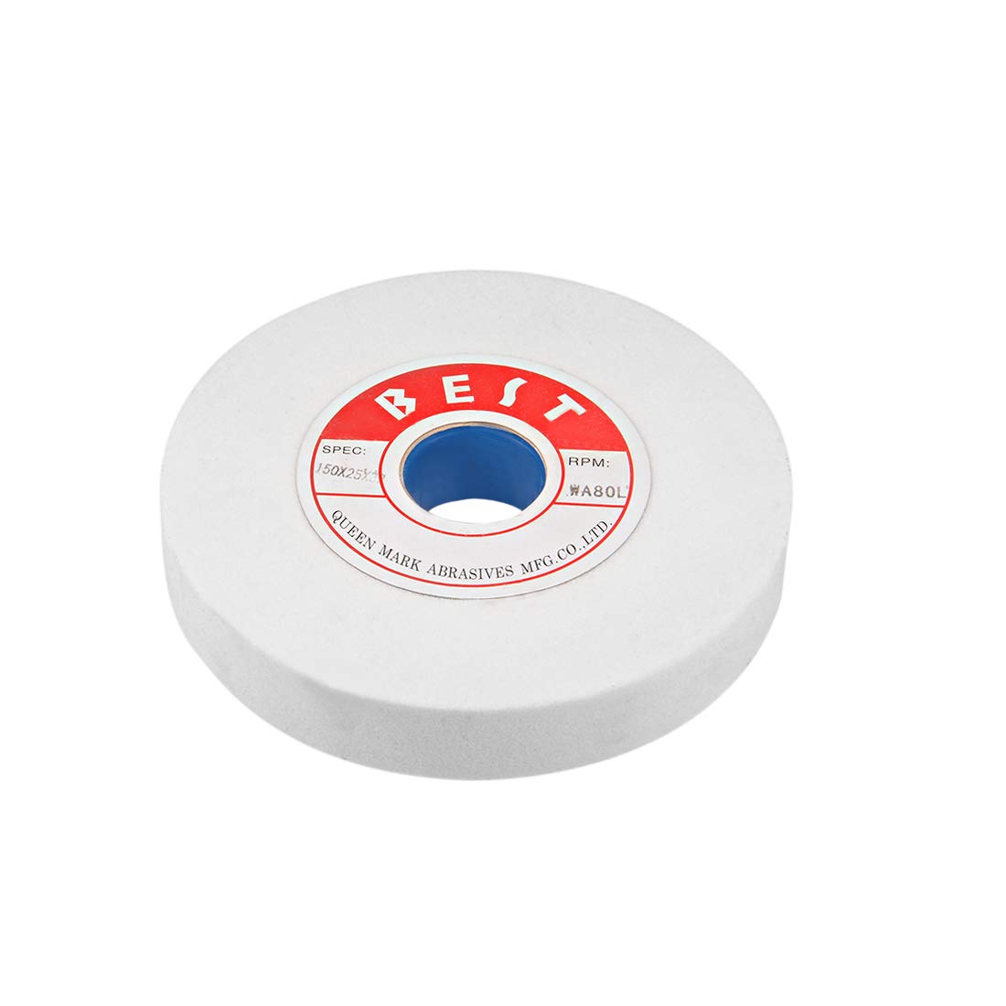uxcell 6-Inch Bench Grinding Wheels White Aluminum Oxide WA 80 Grit for Surface Grinding